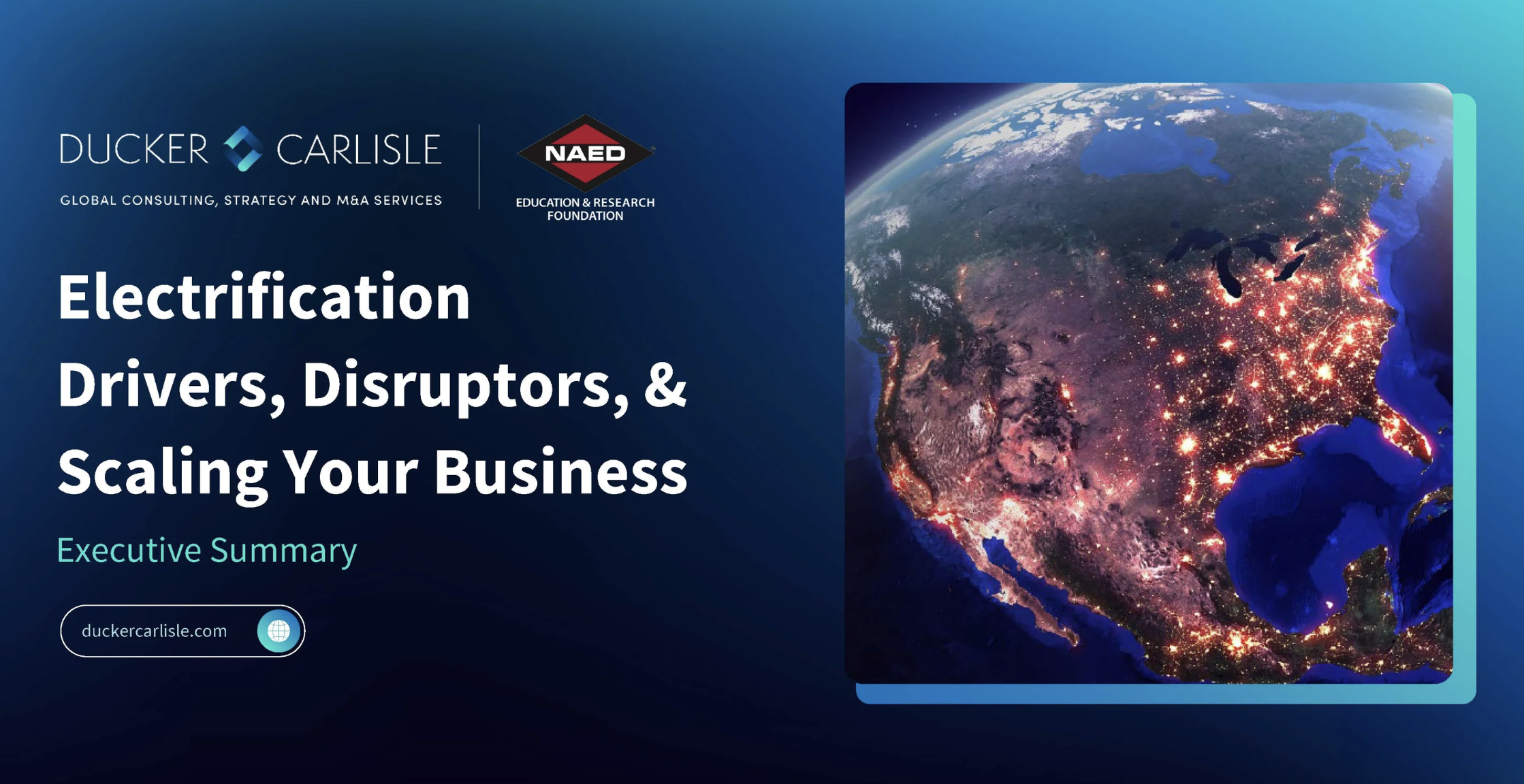 Ducker Carlisle Partners with NAED to Launch Sector-by-Sector Electrification Study
